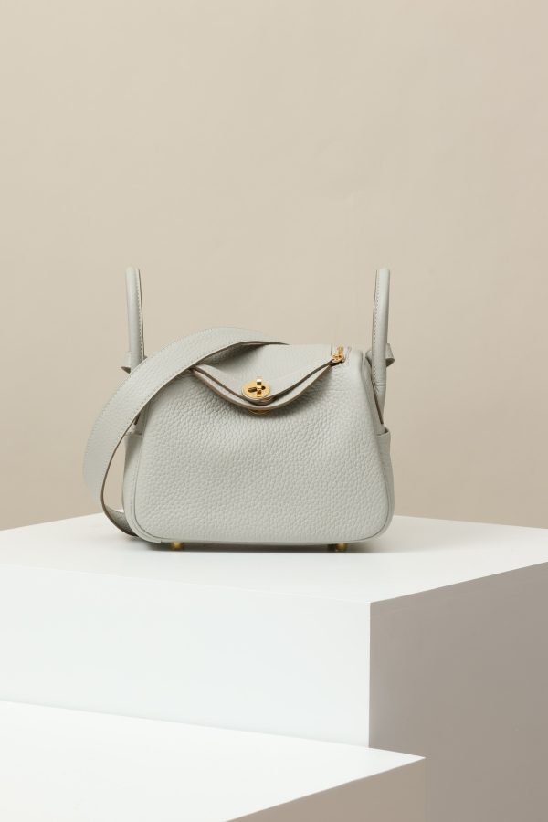 Lindy Mini Clemence Gris Perle (80) Gold Hardware