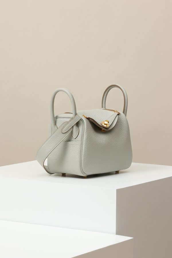 Lindy Mini Clemence Gris Perle (80) Gold Hardware - Image 3