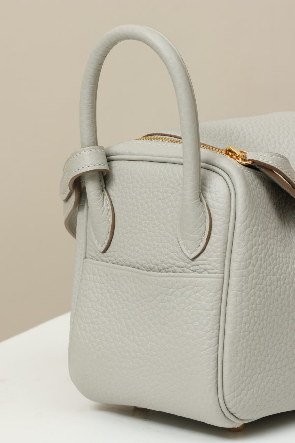 Lindy Mini Clemence Gris Perle (80) Gold Hardware - Image 4
