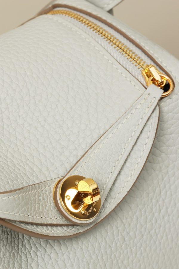 Lindy Mini Clemence Gris Perle (80) Gold Hardware - Image 5