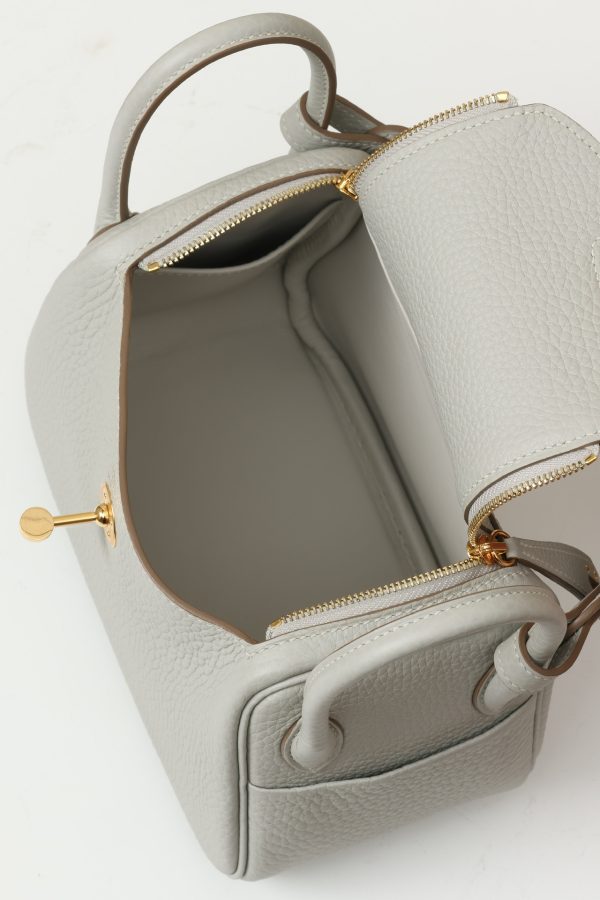 Lindy Mini Clemence Gris Perle (80) Gold Hardware - Image 7