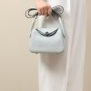 Lindy Mini Clemence Blue Pale (08) Palladium Hardware - Image 8