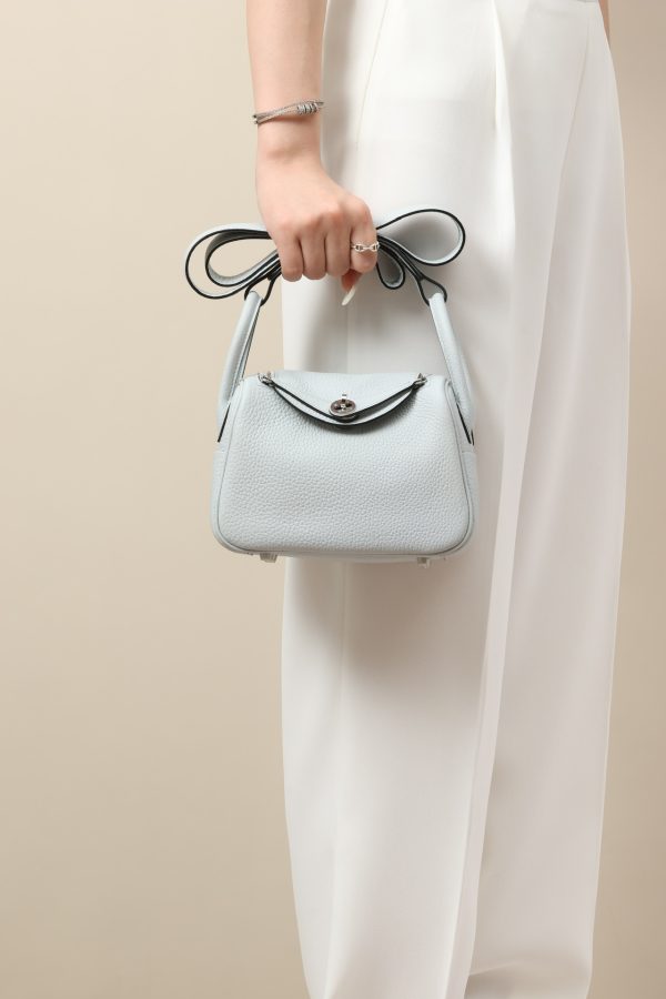 Lindy Mini Clemence Blue Pale (08) Palladium Hardware - Image 8