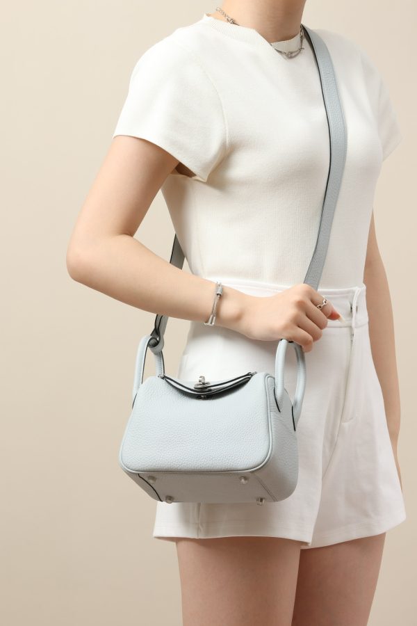 Lindy Mini Clemence Blue Pale (08) Palladium Hardware - Image 9