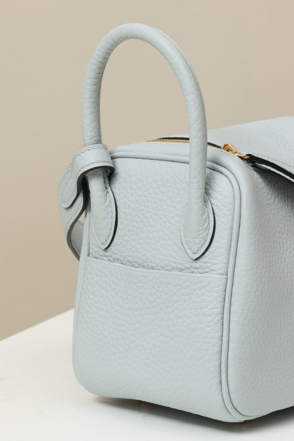Lindy Mini Clemence Blue Pale (08) Gold Hardware - Image 7