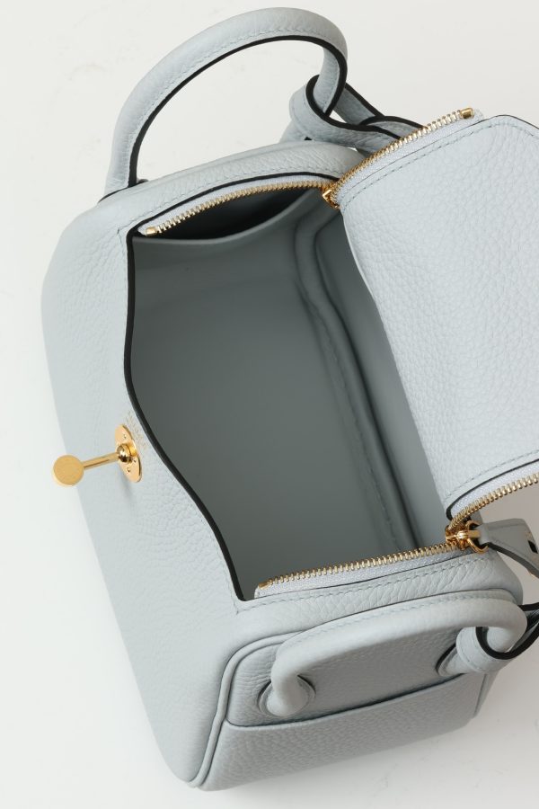 Lindy Mini Clemence Blue Pale (08) Gold Hardware - Image 4