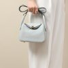 Lindy Mini Clemence Blue Pale (08) Gold Hardware - Image 9