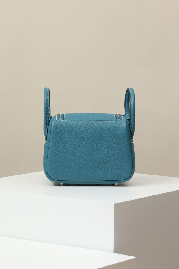 Lindy Mini Clemence New Bleu Jean (D2) Palladium Hardware - Image 3