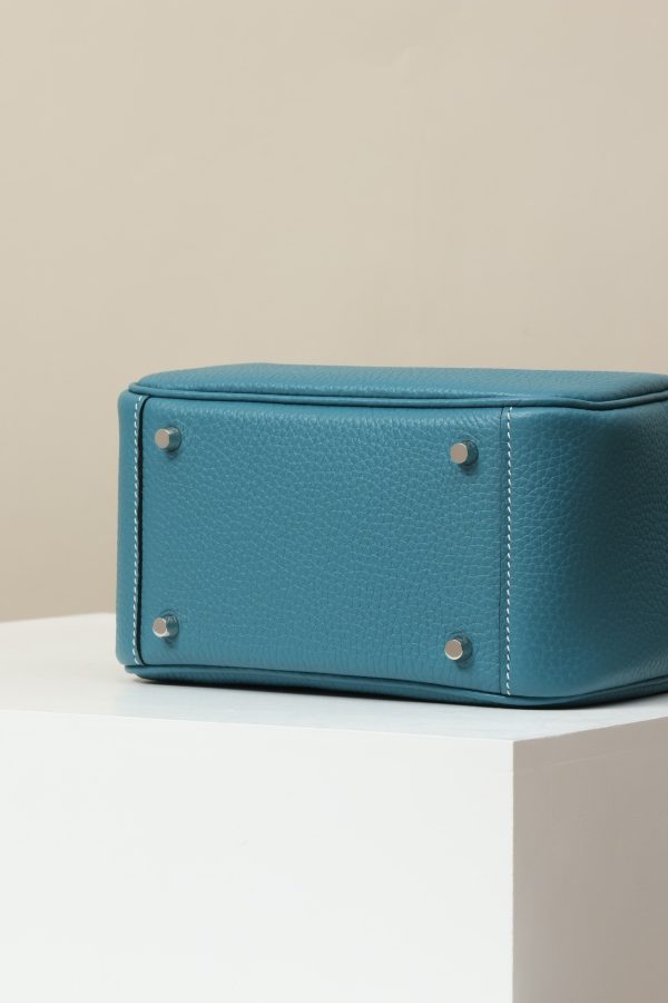Lindy Mini Clemence New Bleu Jean (D2) Palladium Hardware - Image 5