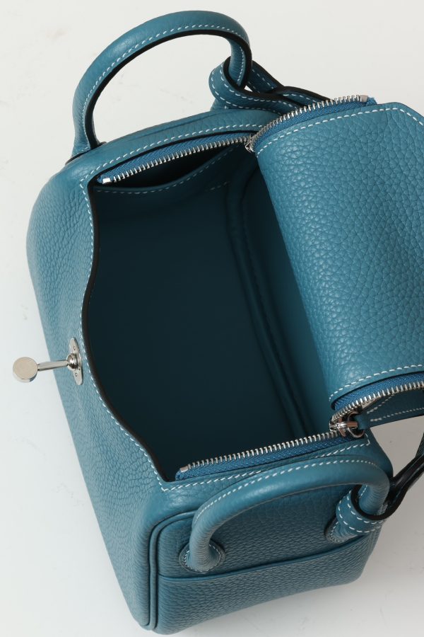 Lindy Mini Clemence New Bleu Jean (D2) Palladium Hardware - Image 4
