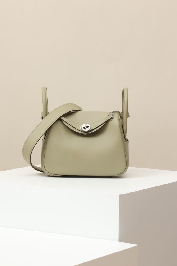 Lindy Mini Clemence Beige Marfa (8Q) Palladium Hardware