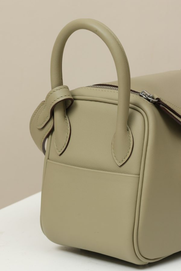 Lindy Mini Clemence Beige Marfa (8Q) Palladium Hardware - Image 7