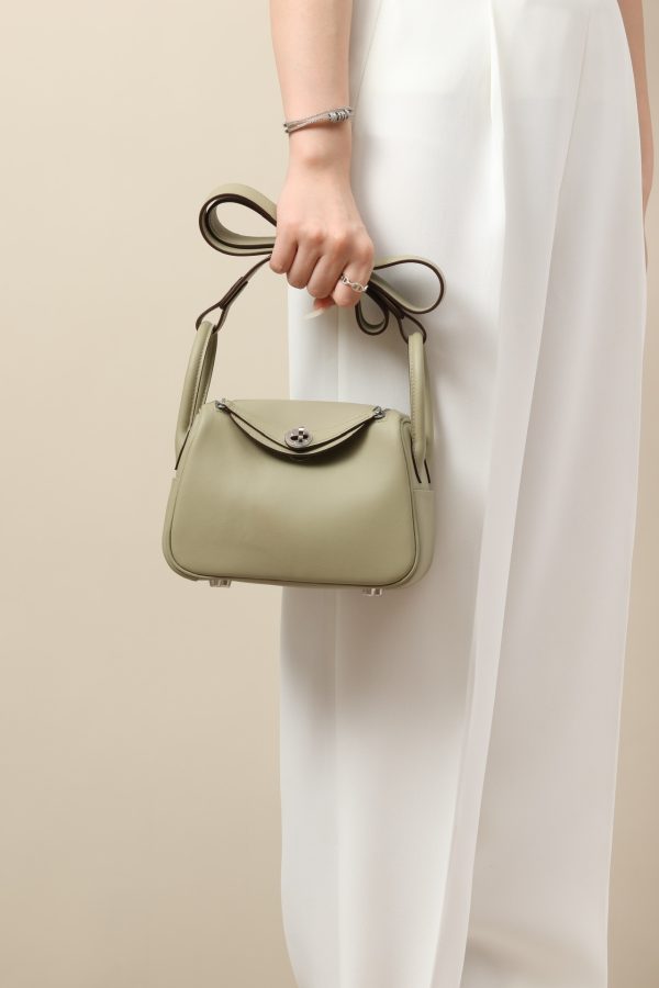Lindy Mini Clemence Beige Marfa (8Q) Palladium Hardware - Image 8