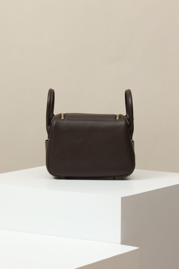 Lindy Mini HSS Clemence Moka (44) And New Bleu Jean(D) Gold Hardware - Image 3