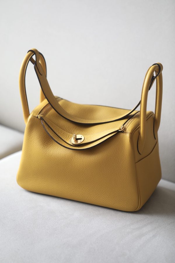 Lindy 26 Clemence Jaune Amber (9D) Gold Hardware - Image 2