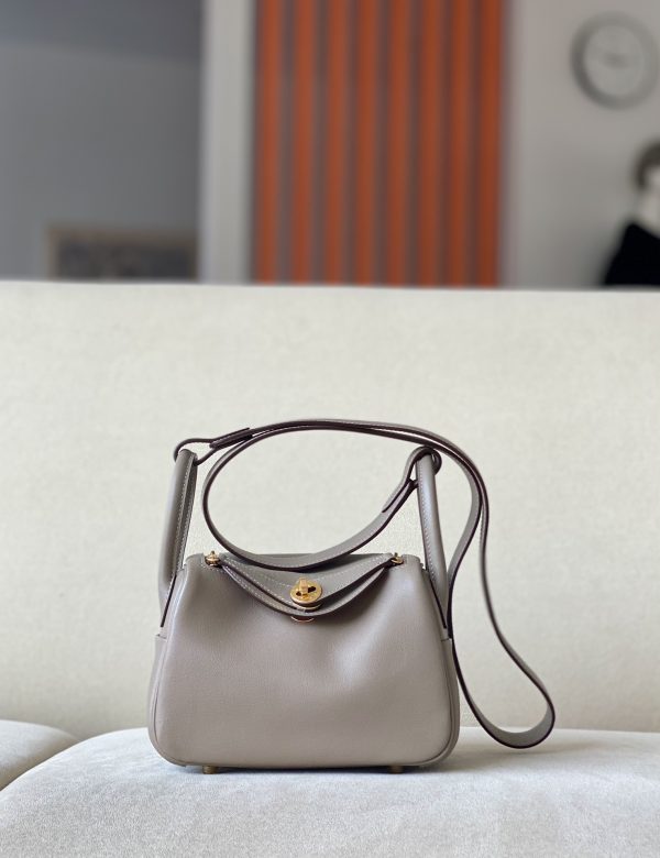 Lindy Mini HSS Swift  Gris Asphalte(M8) And Rose Pourpre(L3)Gold Hardware - Image 4