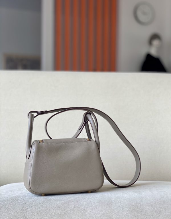 Lindy Mini HSS Swift  Gris Asphalte(M8) And Rose Pourpre(L3)Gold Hardware - Image 3