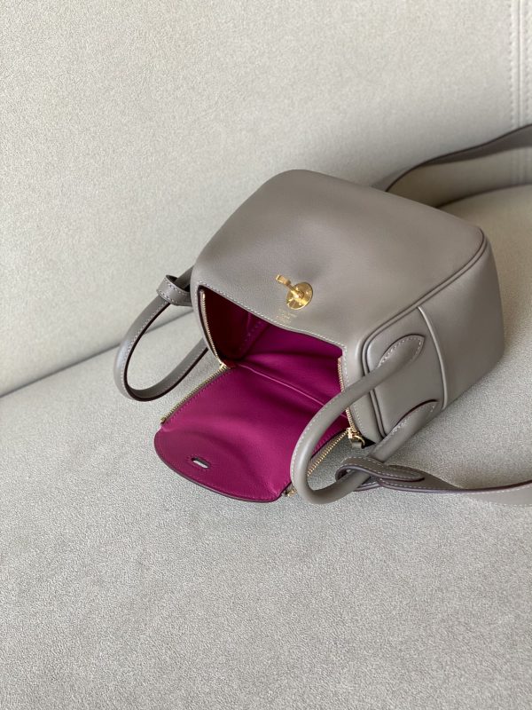 Lindy Mini HSS Swift  Gris Asphalte(M8) And Rose Pourpre(L3)Gold Hardware - Image 2