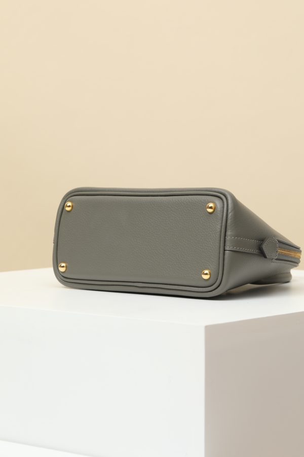 Bolide Mini Evercolor Gris Meyer (0L) Gold Hardware - Image 6