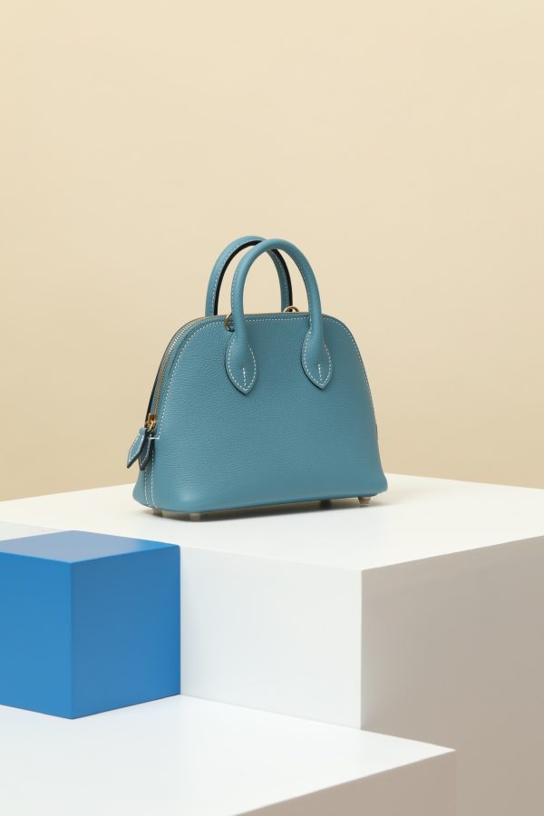 Bolide Mini Evercolor New Bleu Jean (D2) Gold Hardware - Image 2
