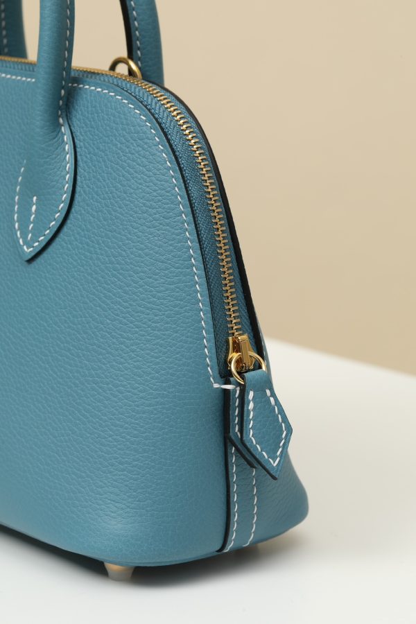 Bolide Mini Evercolor New Bleu Jean (D2) Gold Hardware - Image 6