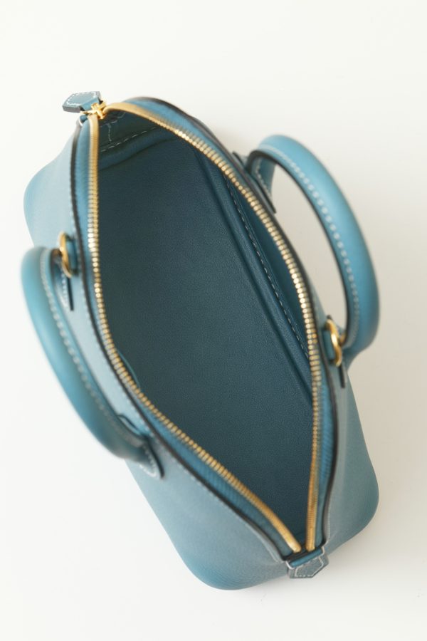 Bolide Mini Evercolor New Bleu Jean (D2) Gold Hardware - Image 4