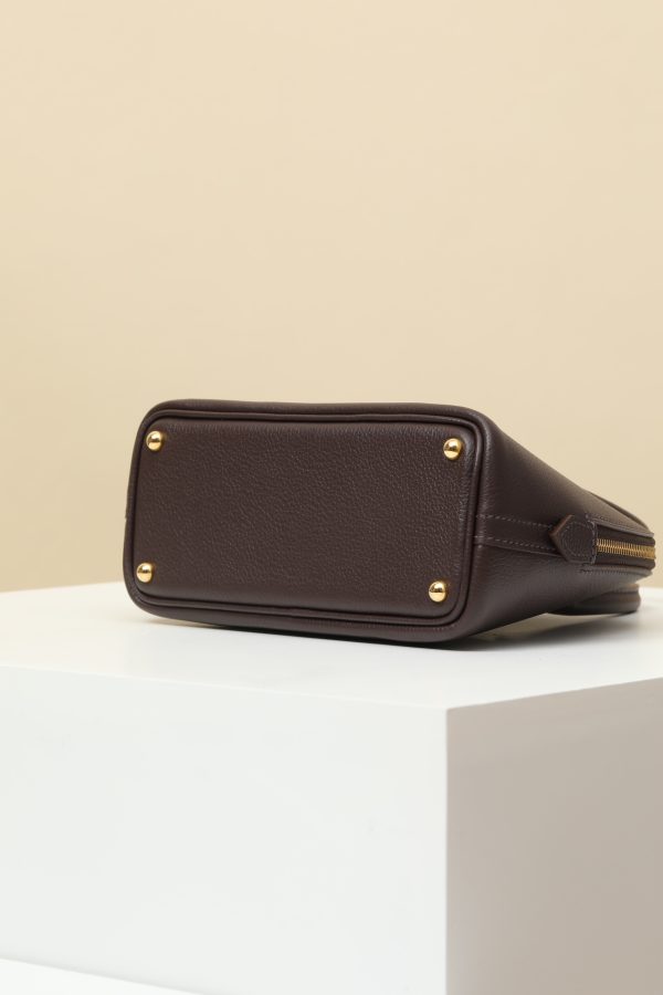 Bolide Mini HSS Evercolor Rouge Sellier (0G) And Mauve Sylvestre(X9) Gold Hardware - Image 5