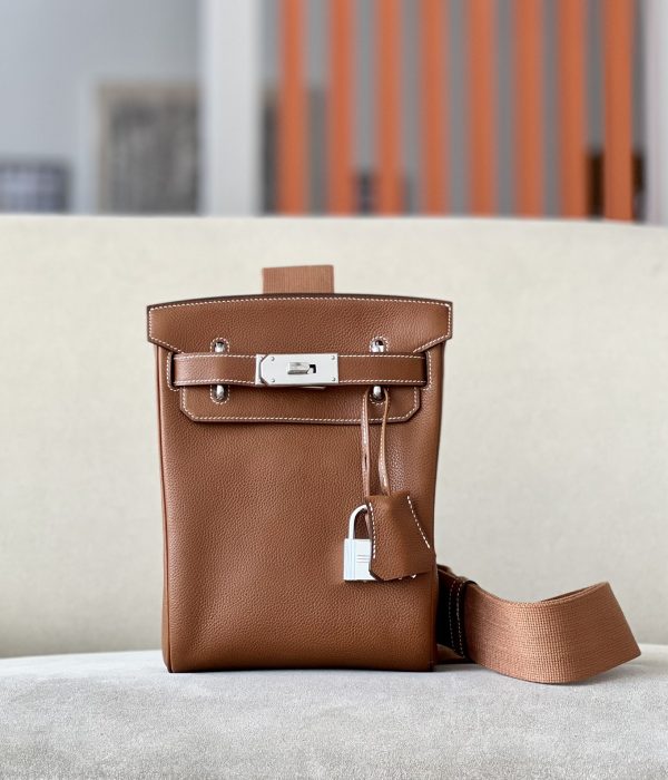 Birkin Hac a Dos PM Backpack Faubourg Gold (37) Palladium Hardware