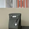 Birkin Hac a Dos PM Backpack Togo Vert Gris (C6) Palladium Hardware - Image 3