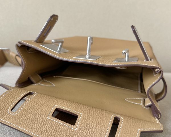 Birkin Hac a Dos PM Backpack Togo Biscuit (4B) Palladium Hardware - Image 10