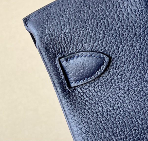 Birkin Hac a Dos PM Backpack Togo Blue Saphir (73) Palladium Hardware - Image 7