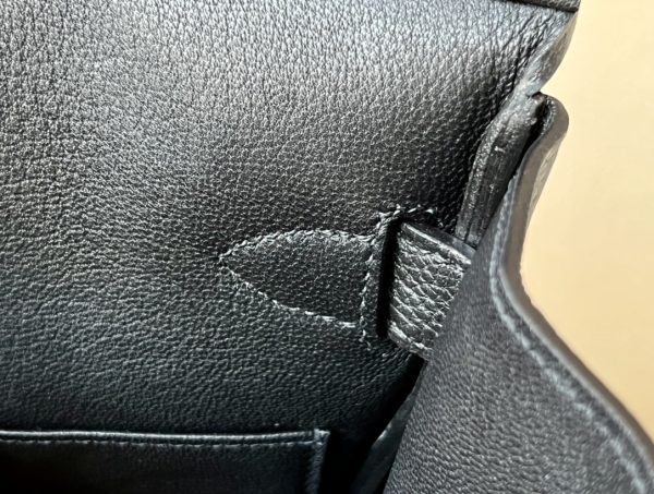 Birkin Hac a Dos PM Backpack Togo Nior (89) Palladium Hardware - Image 5