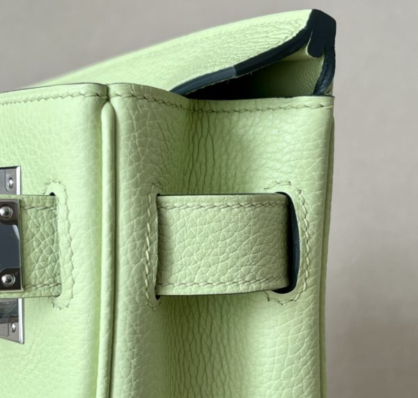 Birkin Hac a Dos PM Backpack Togo Vert Absinthe (Y6) Palladium Hardware - Image 7
