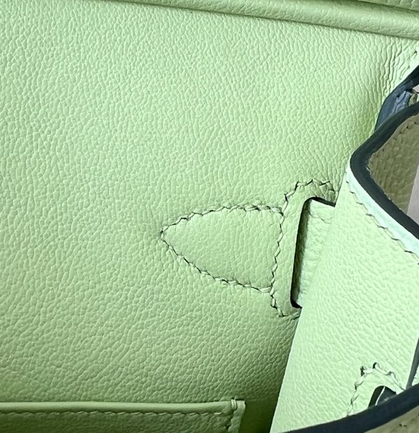 Birkin Hac a Dos PM Backpack Togo Vert Absinthe (Y6) Palladium Hardware - Image 6