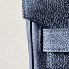 Birkin Hac a Dos PM Backpack Togo Blue Nuit (2Z) Palladium Hardware - Image 8