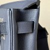 Birkin Hac a Dos PM Backpack Togo Blue Nuit (2Z) Palladium Hardware - Image 6