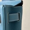 Birkin Hac a Dos PM Backpack Togo Blue Jean (75) Palladium Hardware - Image 6