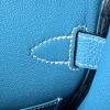 Birkin Hac a Dos PM Backpack Togo Blue Jean (75) Palladium Hardware - Image 7