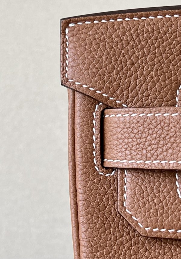 Birkin Hac a Dos PM Backpack Togo Gold (37) Gold Hardware - Image 4