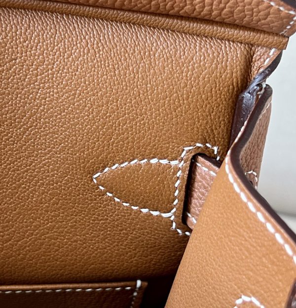 Birkin Hac a Dos PM Backpack Togo Gold (37) Gold Hardware - Image 7