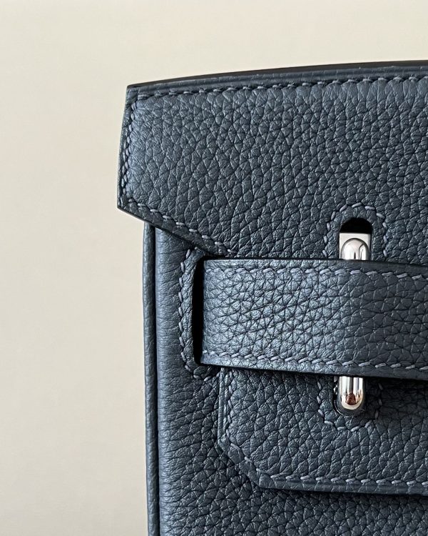 Birkin Hac a Dos PM Backpack HSS Togo Caban (3Y)  And Jaune de Naples (9O)Palladium Hardware - Image 4