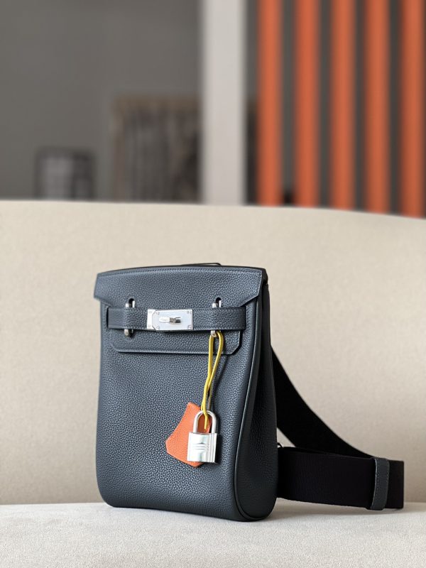 Birkin Hac a Dos PM Backpack HSS Togo Caban (3Y)  And Jaune de Naples (9O)Palladium Hardware - Image 2