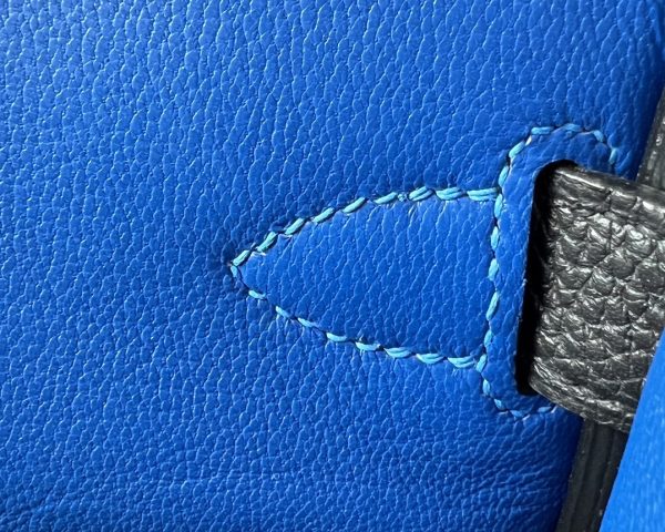 Birkin Hac a Dos PM Backpack HSS Togo Nior (89)  And Blue France(71)Palladium Hardware - Image 8