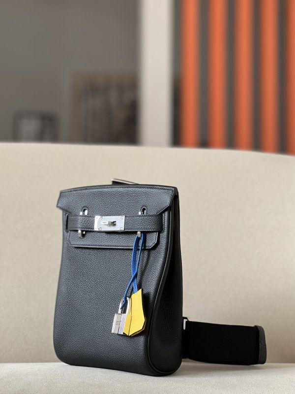 Birkin Hac a Dos PM Backpack HSS Togo Nior (89)  And Blue France(71)Palladium Hardware - Image 2