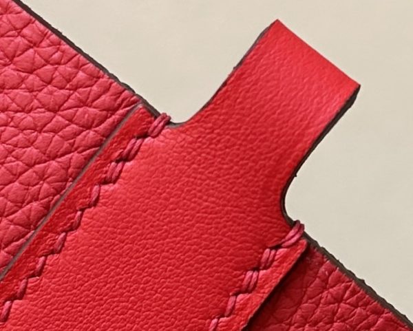 Hermes In-The-Loop 18 Swift Vermillon (5E) Palladium Hardware - Image 6