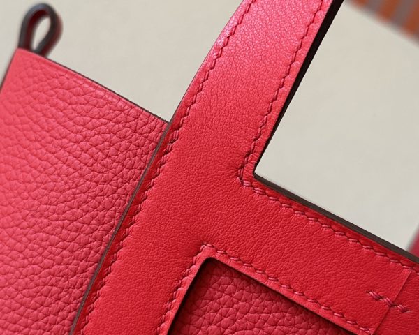Hermes In-The-Loop 18 Swift Vermillon (5E) Palladium Hardware - Image 7
