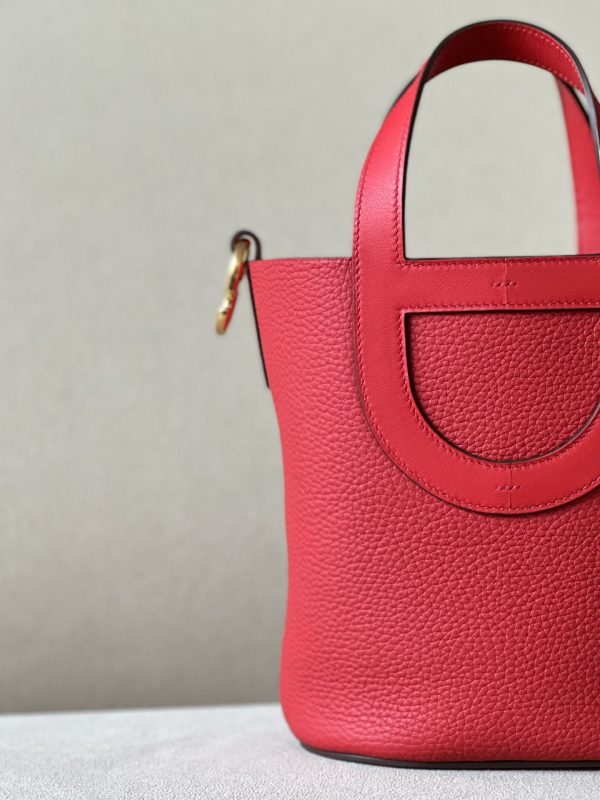 Hermes In-The-Loop 18 Swift Vermillon (5E) Gold Hardware - Image 5