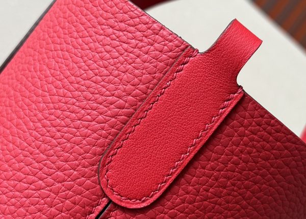 Hermes In-The-Loop 18 Swift Vermillon (5E) Gold Hardware - Image 7