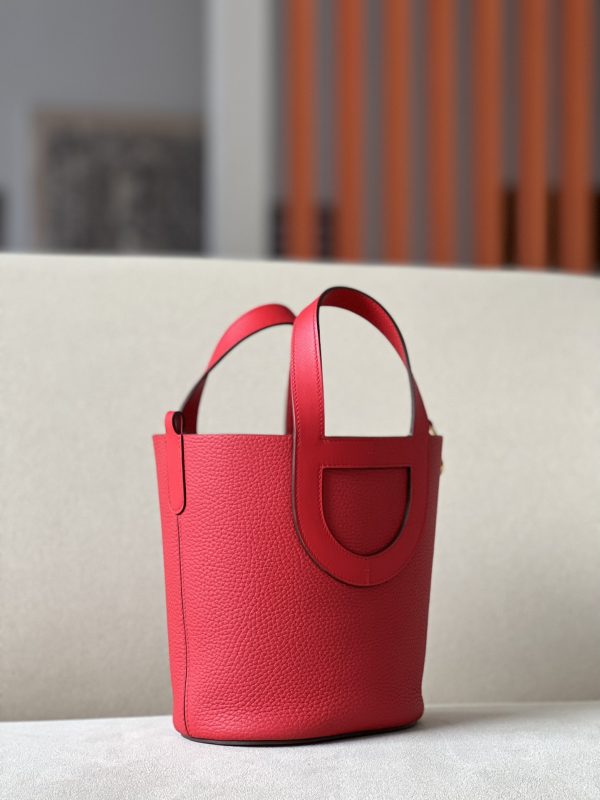 Hermes In-The-Loop 18 Swift Vermillon (5E) Gold Hardware - Image 3