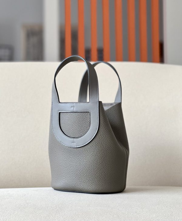 Hermes In-The-Loop 18 Swift Etain (8F) Gold Hardware - Image 3